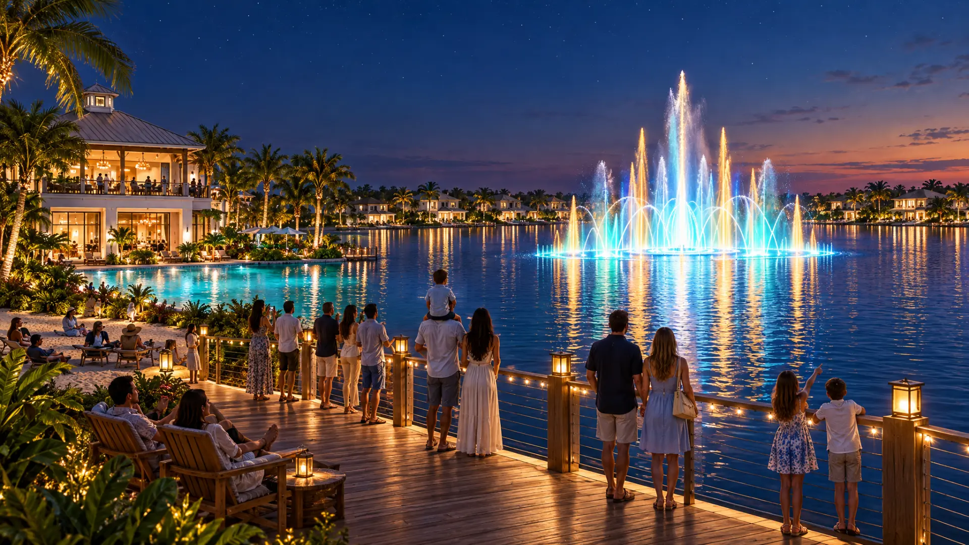 The lake comes alive