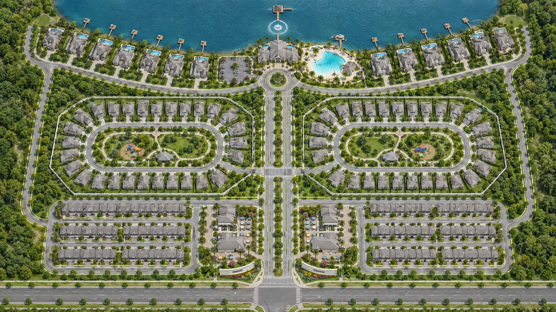 Kestrel Point site plan by day